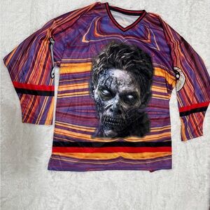 New 4xl mens jersey shirt tee zombie apocalypse rave festival raver outfit